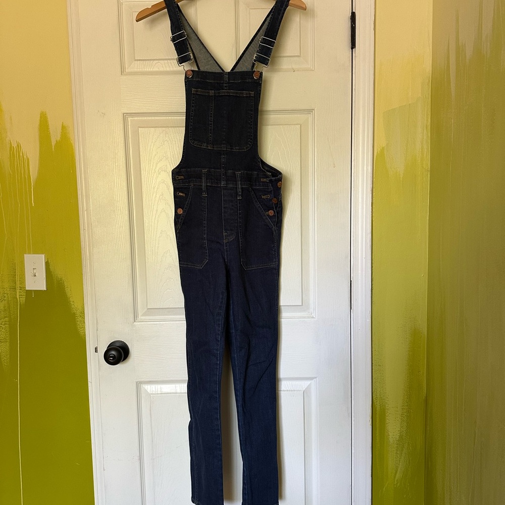 Dark Blue Denim Overalls